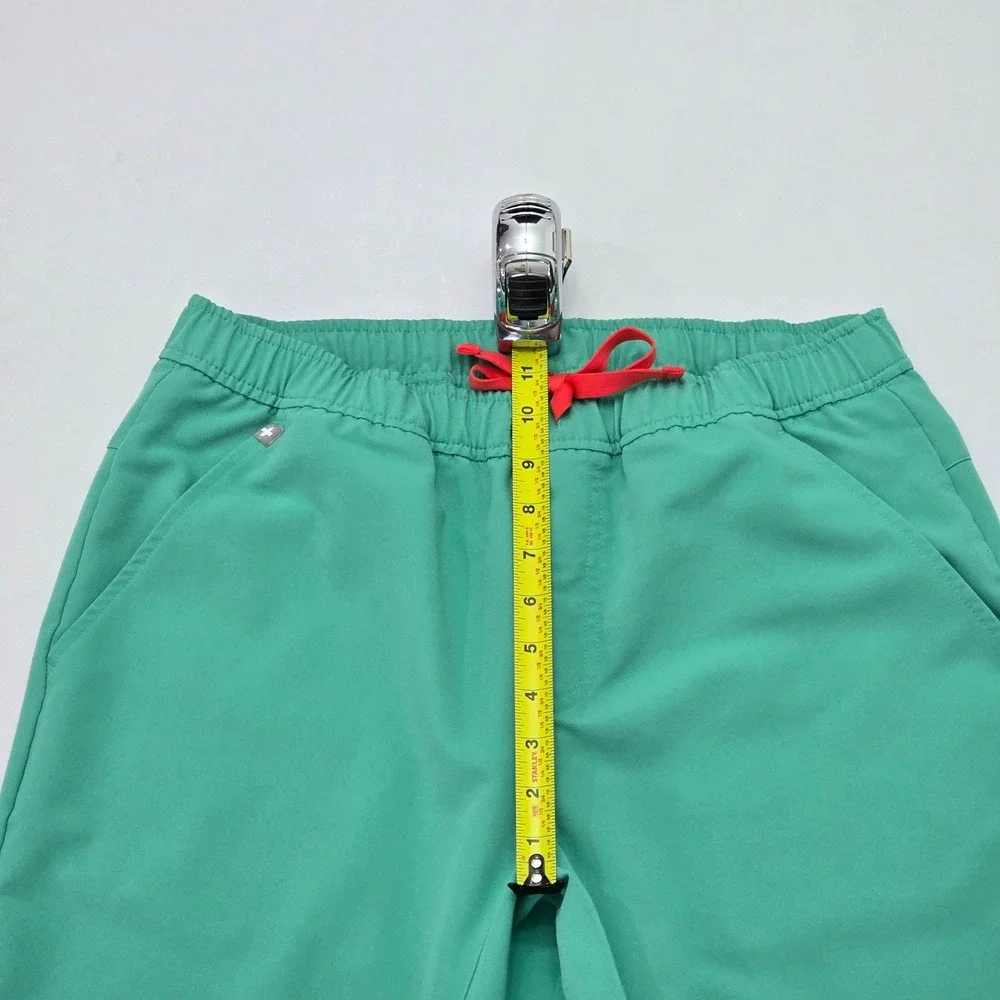 FIGS Tansen Jogger Scrub Pants Mens Medium Surgical Green Red Tie MXXSW2004